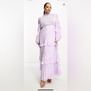 Plus size paisley maxi dress